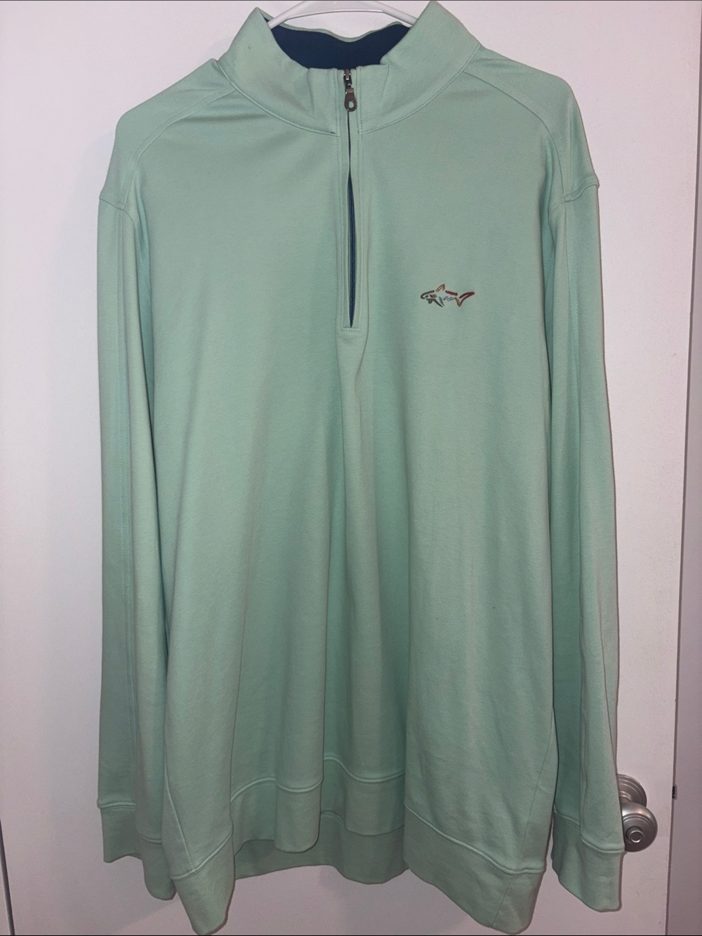 Greg Norman Quarter Zip Men’s XL Green Trending Athletic Golf Pullover